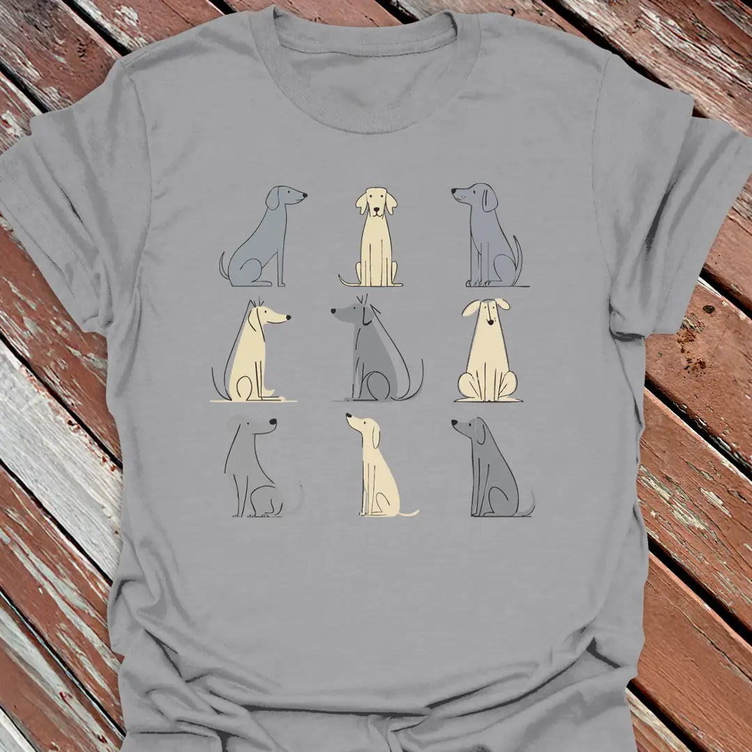 Nine Big Dogs Grid T-Shirt