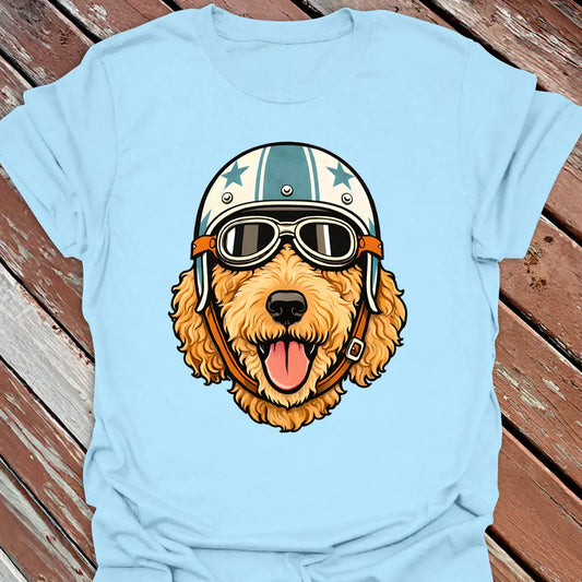 Apricot Goldendoodle Road Dog T-Shirt