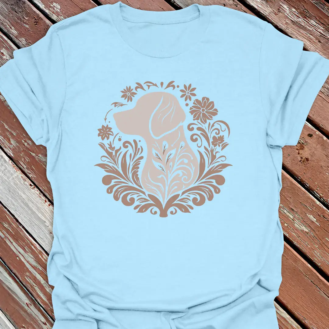 Floral Big Dog T-Shirt