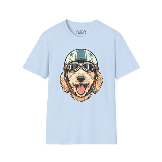 Cream Goldendoodle Road Dog T-Shirt