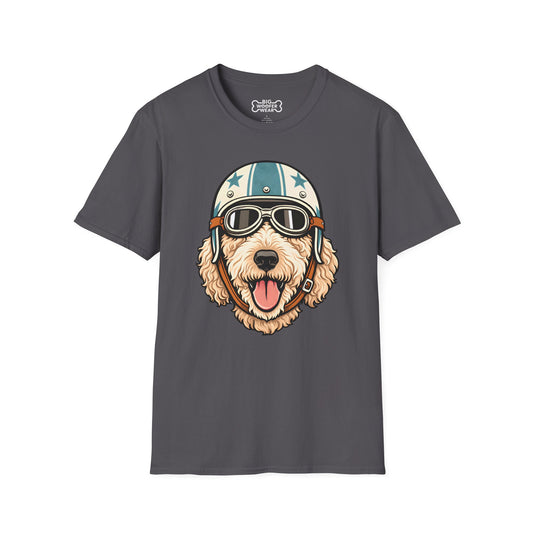 Cream Goldendoodle Road Dog T-Shirt