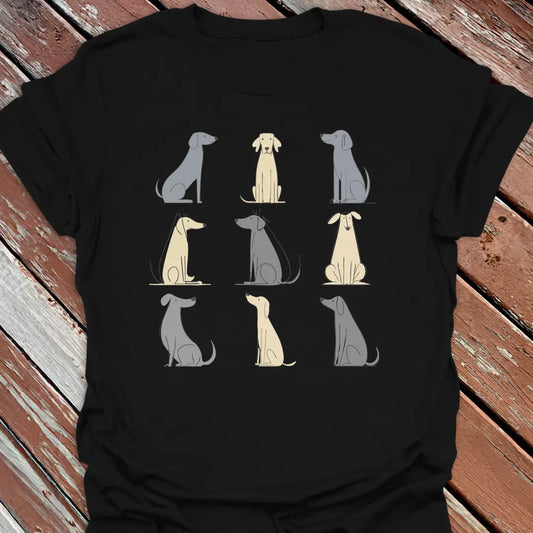 Nine Big Dogs Grid T-Shirt