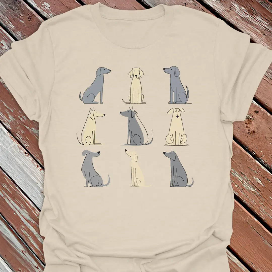 Nine Big Dogs Grid T-Shirt