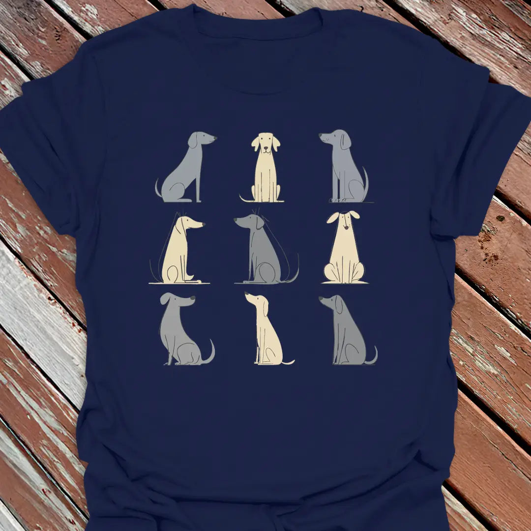 Nine Big Dogs Grid T-Shirt