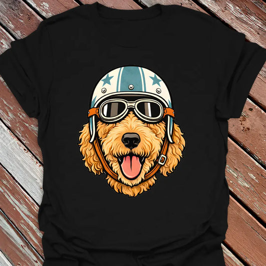 Apricot Goldendoodle Road Dog T-Shirt