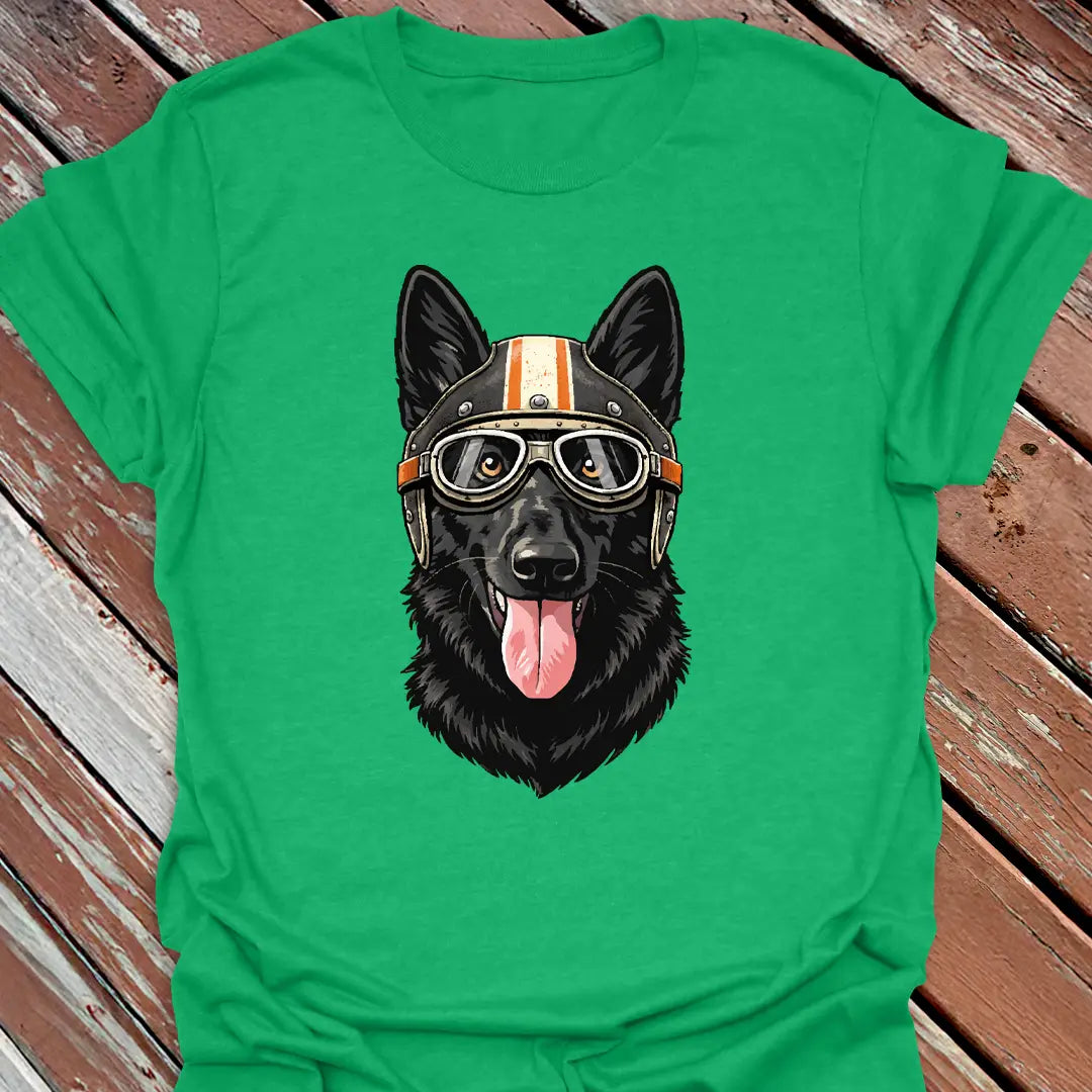 Black German Shepherd Road Dog T-Shirt
