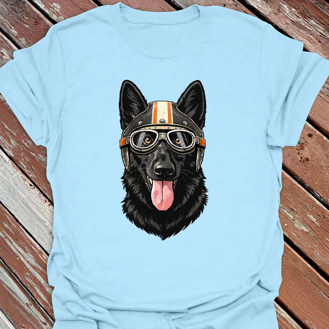 Black German Shepherd Road Dog T-Shirt
