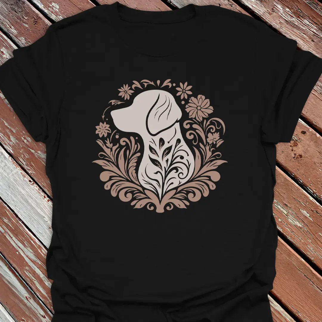 Floral Big Dog T-Shirt