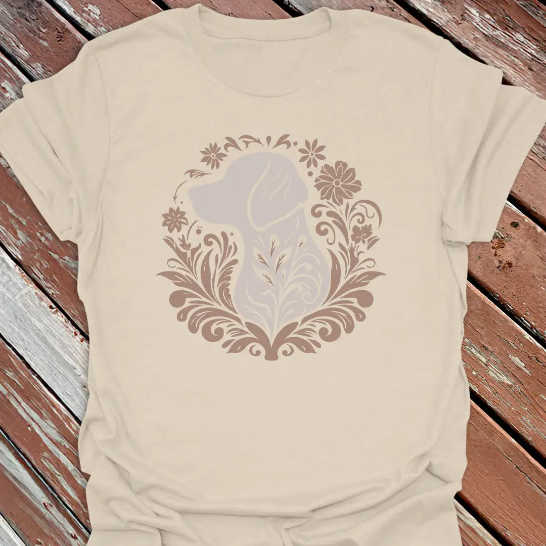 Floral Big Dog T-Shirt