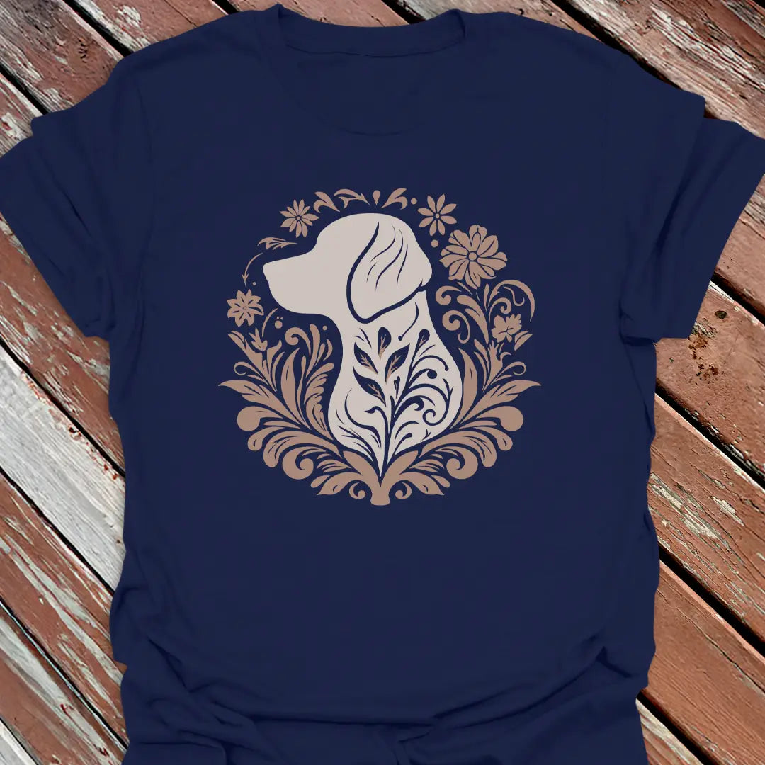 Floral Big Dog T-Shirt