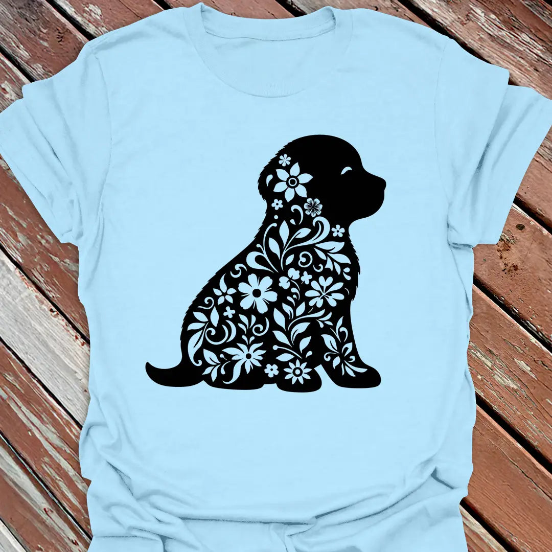 Floral Pup T-Shirt