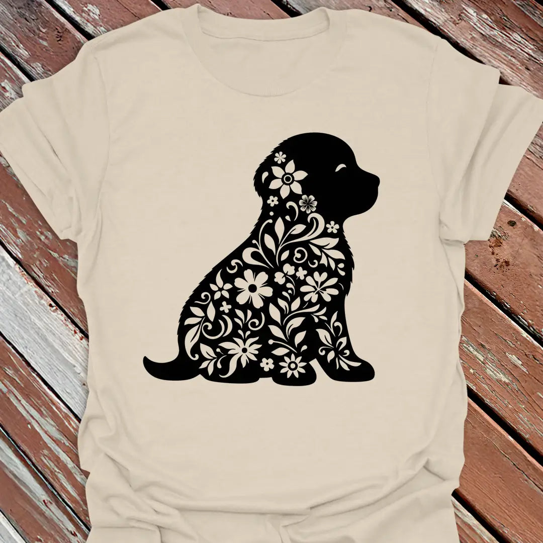 Floral Pup T-Shirt