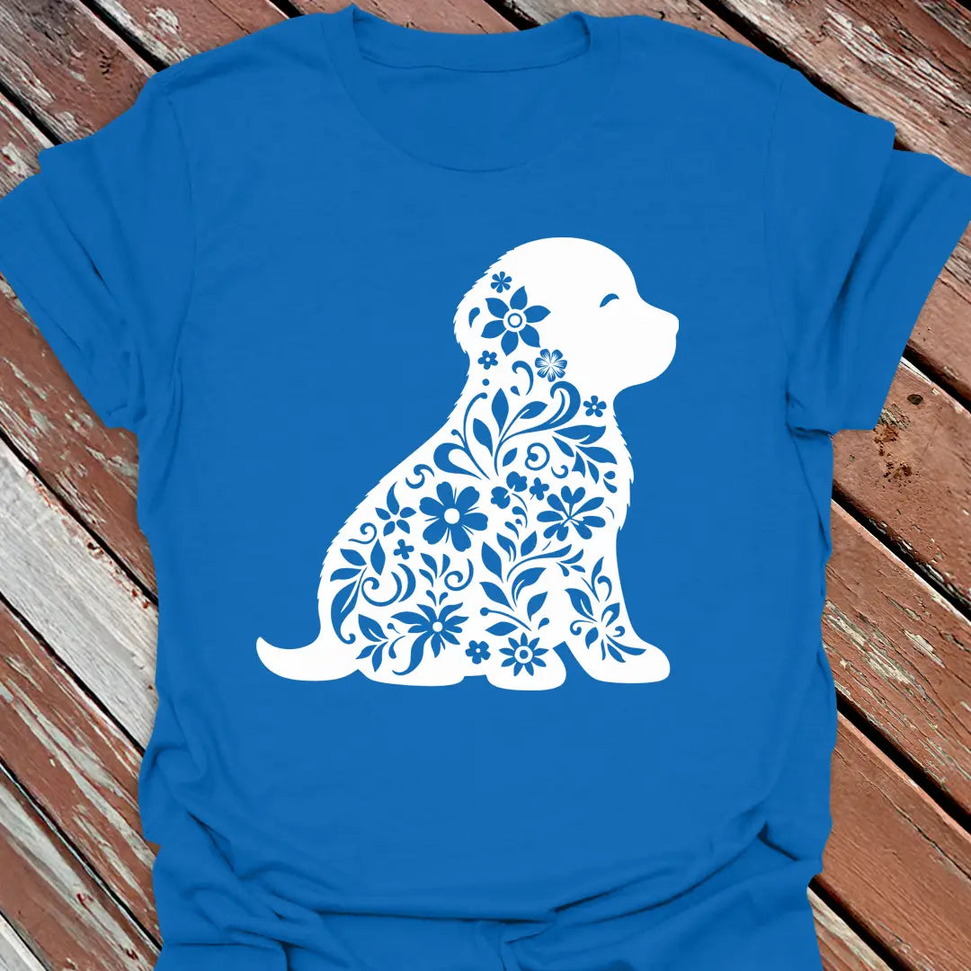 Floral Pup T-Shirt