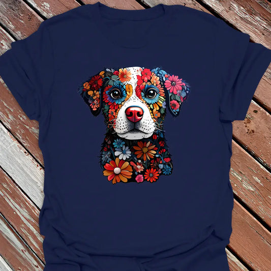 Spring Floral Pup T-Shirt