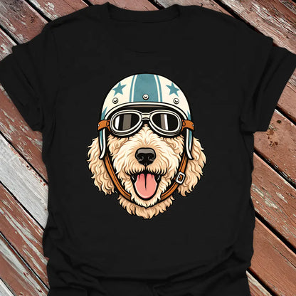 Cream Goldendoodle Road Dog T-Shirt