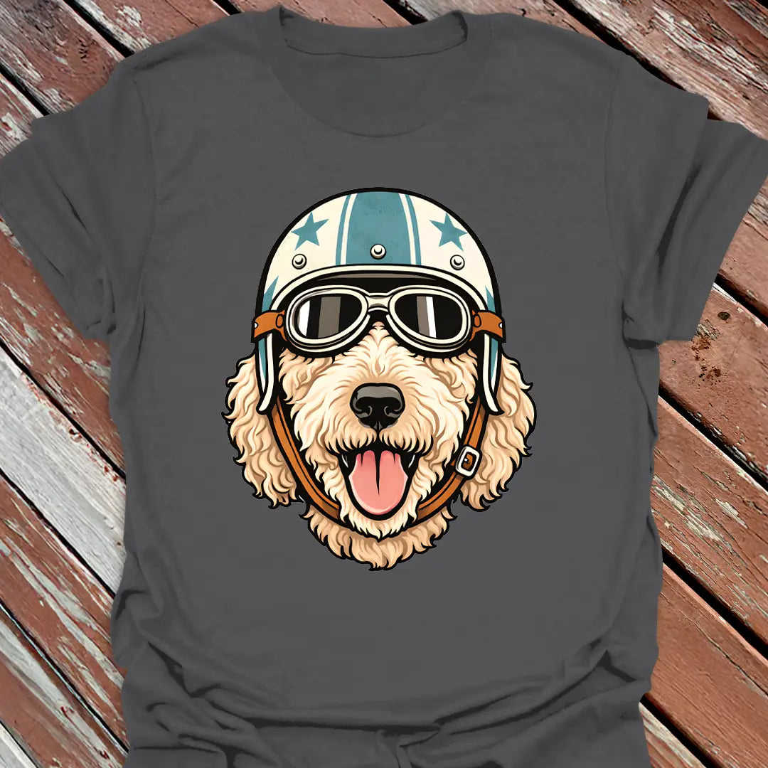 Cream Goldendoodle Road Dog T-Shirt
