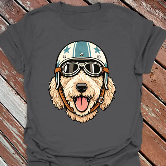 Cream Goldendoodle Road Dog T-Shirt
