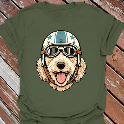 Cream Goldendoodle Road Dog T-Shirt