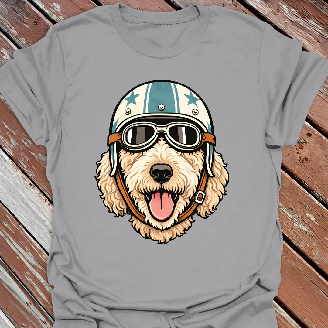 Cream Goldendoodle Road Dog T-Shirt